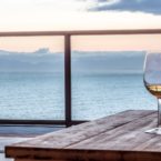 A glass of wine at The Penthouse A glass of wine at The Penthouse